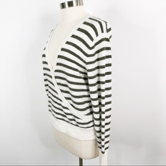 New Madewell Wrap-Front Sweater in Elthorne Stripe - Picture 4 of 12